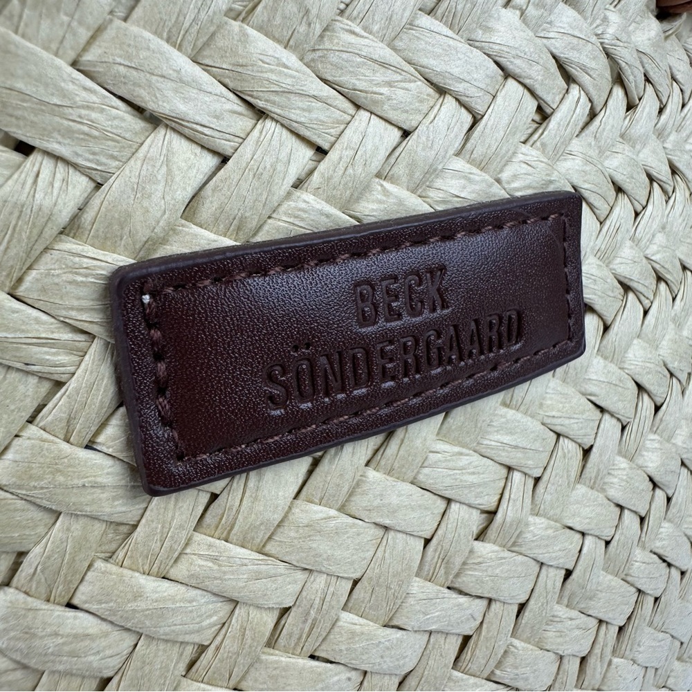 Becksondergaard Straw Handbag Womens Shoulder Bag‎ Cloth Straps - Picture 6 of 13